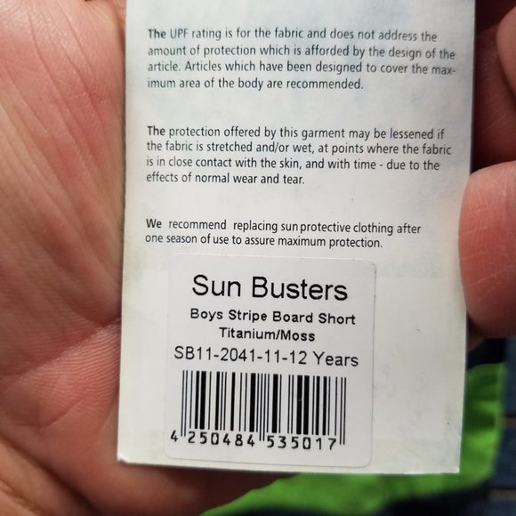 SUN busters BOYS SIZE 11-12 - Picture 2 of 2